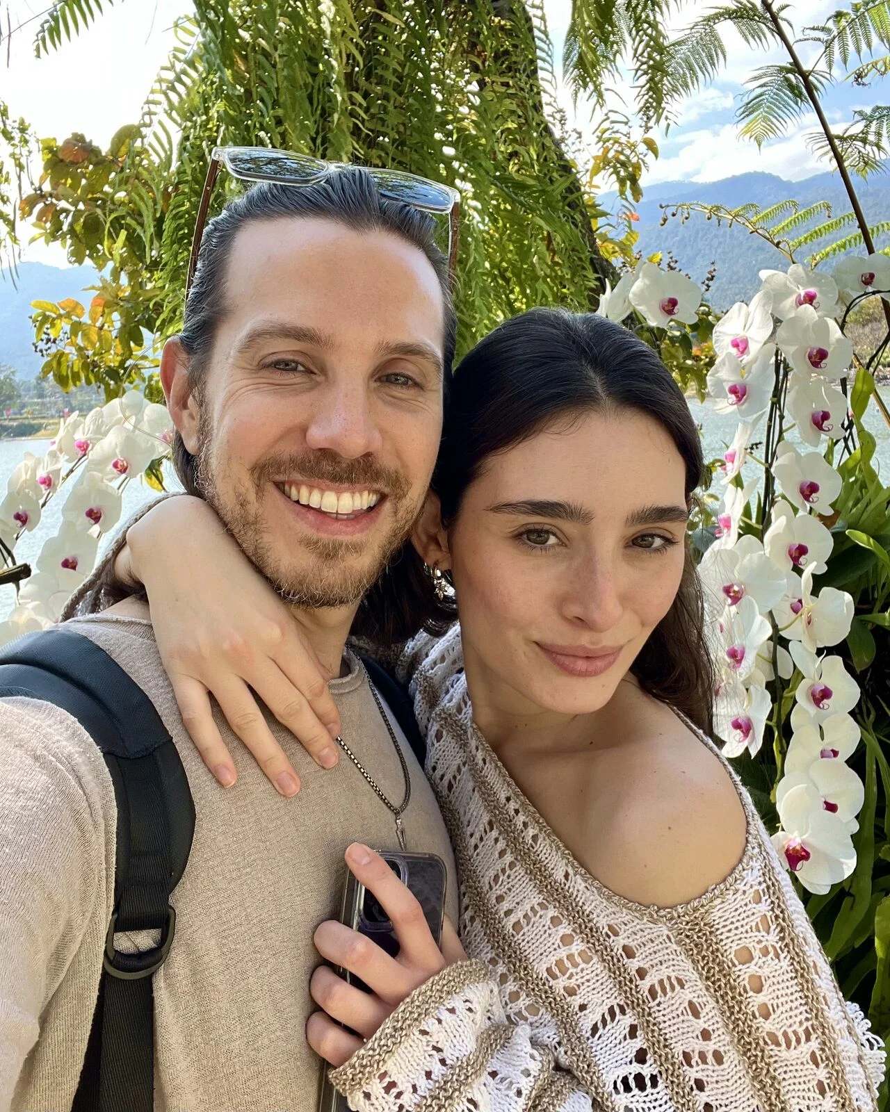 Shai Snir and Adi Moyal together during their travels.